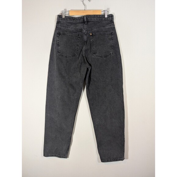 H&M Women 90's Baggy High Rise Balloon Jeans Black Sz 10 Lagenlook Normcore‎ - Picture 2 of 8